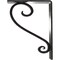 Ekena Millwork Edwards Wrought Iron Bracket, (Triple center brace), Antiqued Pewter 2"W x 5 1/2"D x 8"H BKTM02X05X08TEDAPW - alternate 5